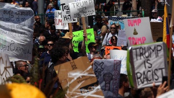 Protestas en San Diego contra Trump