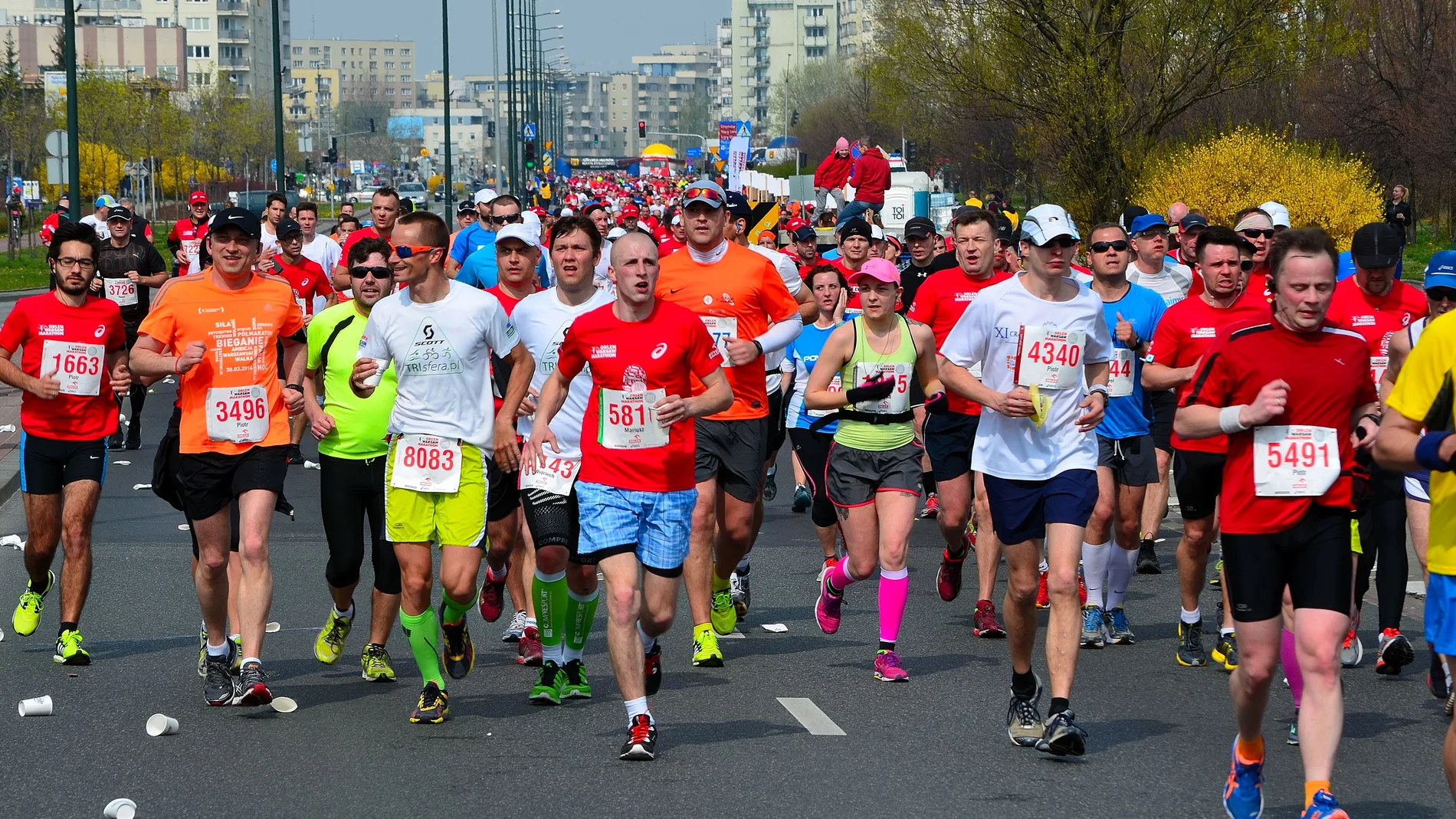 Corredores de una maratón Corredores de una maratón