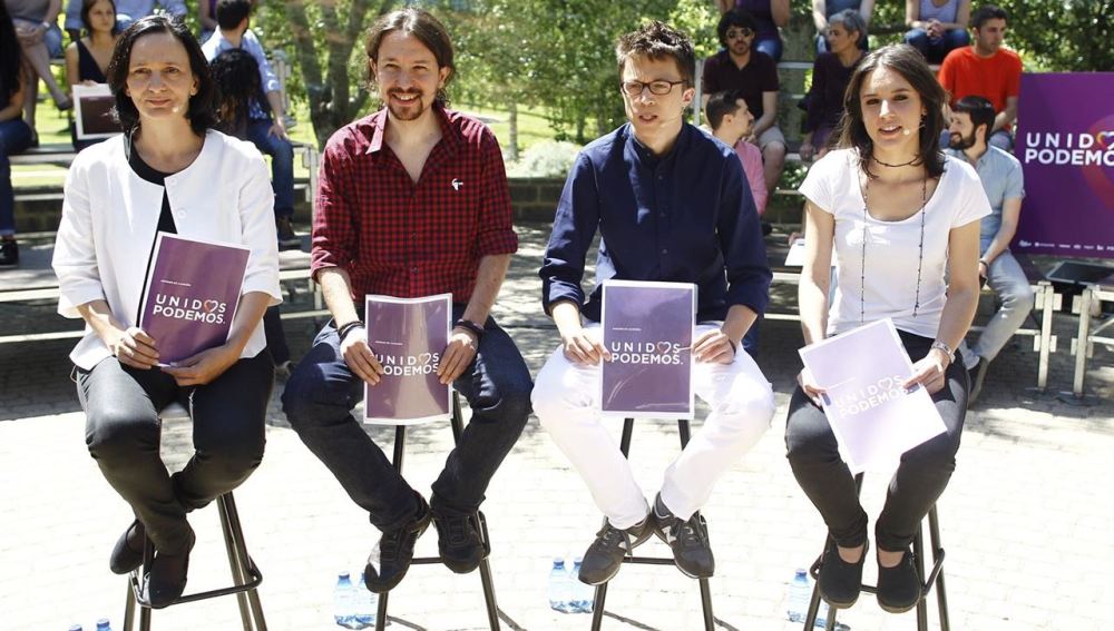 Presentación de la imagen de campaña de 'Unidos Podemos'.