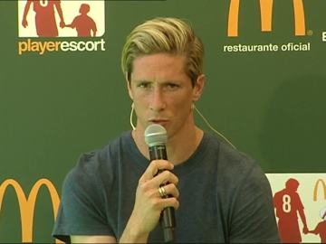 Fernando Torres en un acto promocional