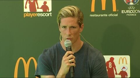 Fernando Torres en un acto promocional