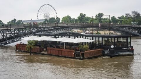 El r&iacute;o Sena a su paso por Par&iacute;s tras las lluvias