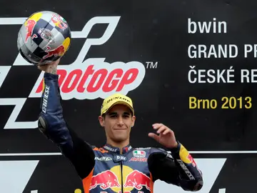 Luis Salom, durante el GP de la República Checa en 2013 Luis Salom, durante el GP de la República Checa en 2013