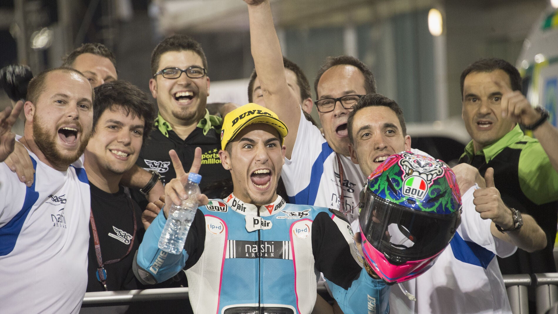 Luis Salom, durante el GP de Catar