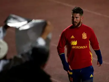 Sergio Ramos, con España Sergio Ramos, con España