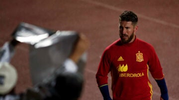 Sergio Ramos, con Espa&ntilde;a