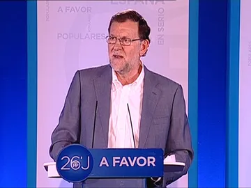 Mariano Rajoy, durante la presentación del programa electoral popular en Barcelona Mariano Rajoy, durante la presentación del programa electoral popular en Barcelona