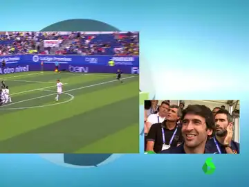 Raúl González, en la grada del LaLiga Promises Raúl González, en la grada del LaLiga Promises