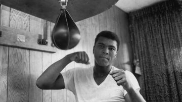 Muhammad Ali, en un entrenamiento