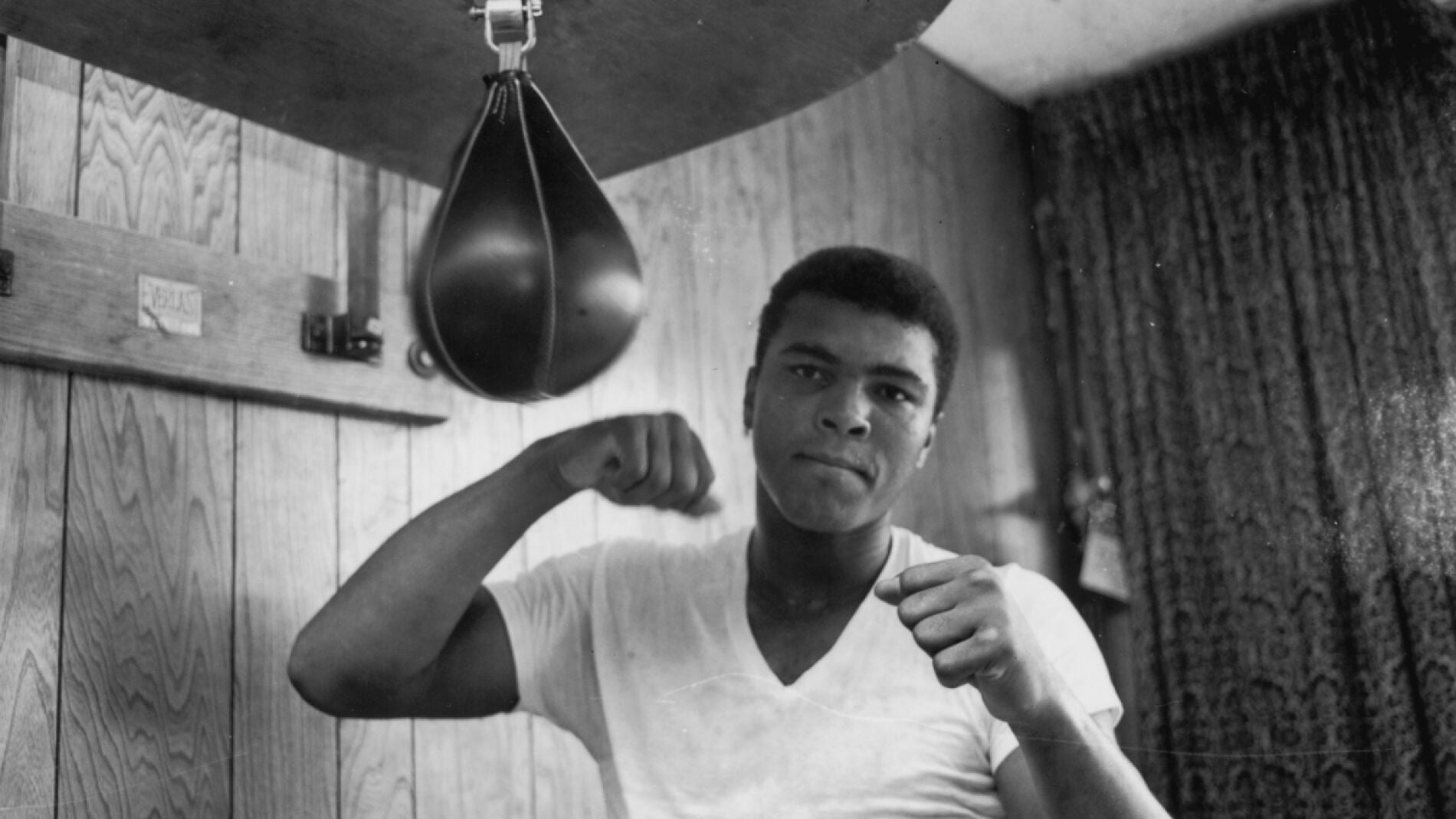 Muhammad Ali, en un entrenamiento