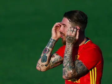Sergio Ramos con la Selección de España Sergio Ramos con la Selección de España