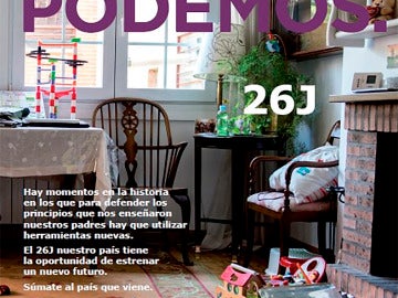 Imagen del programa político de Podemos versionando el catálogo de Ikea.