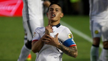 James Rodríguez con su selección 