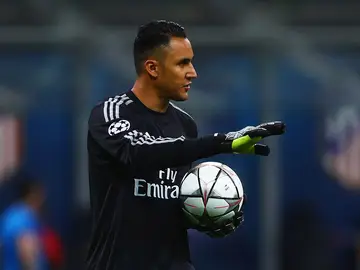 Keylor Navas durante la final de Champions con el Real Madrid Keylor Navas durante la final de Champions con el Real Madrid