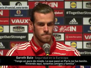 Gareth Bale, en rueda de prensa