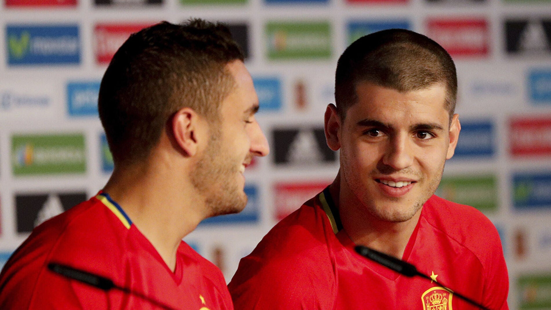 &Aacute;lvaro Morata y Koke en la primera entrevista de Espa&ntilde;a desde Isla de R&eacute;