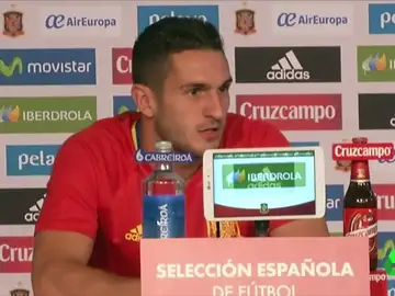 Koke, en rueda de prensa Koke, en rueda de prensa