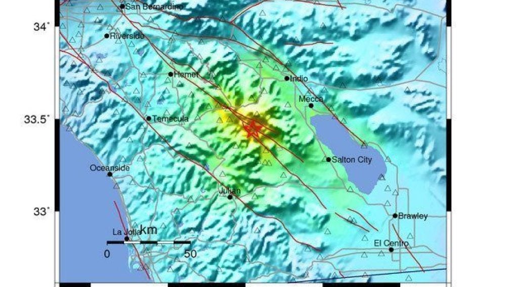Epicentro del terremoto