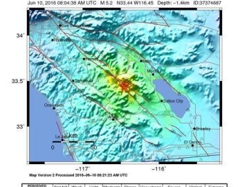 Epicentro del terremoto