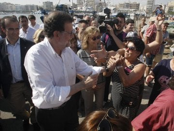 Mariano Rajoy en un acto en Santa Pola
