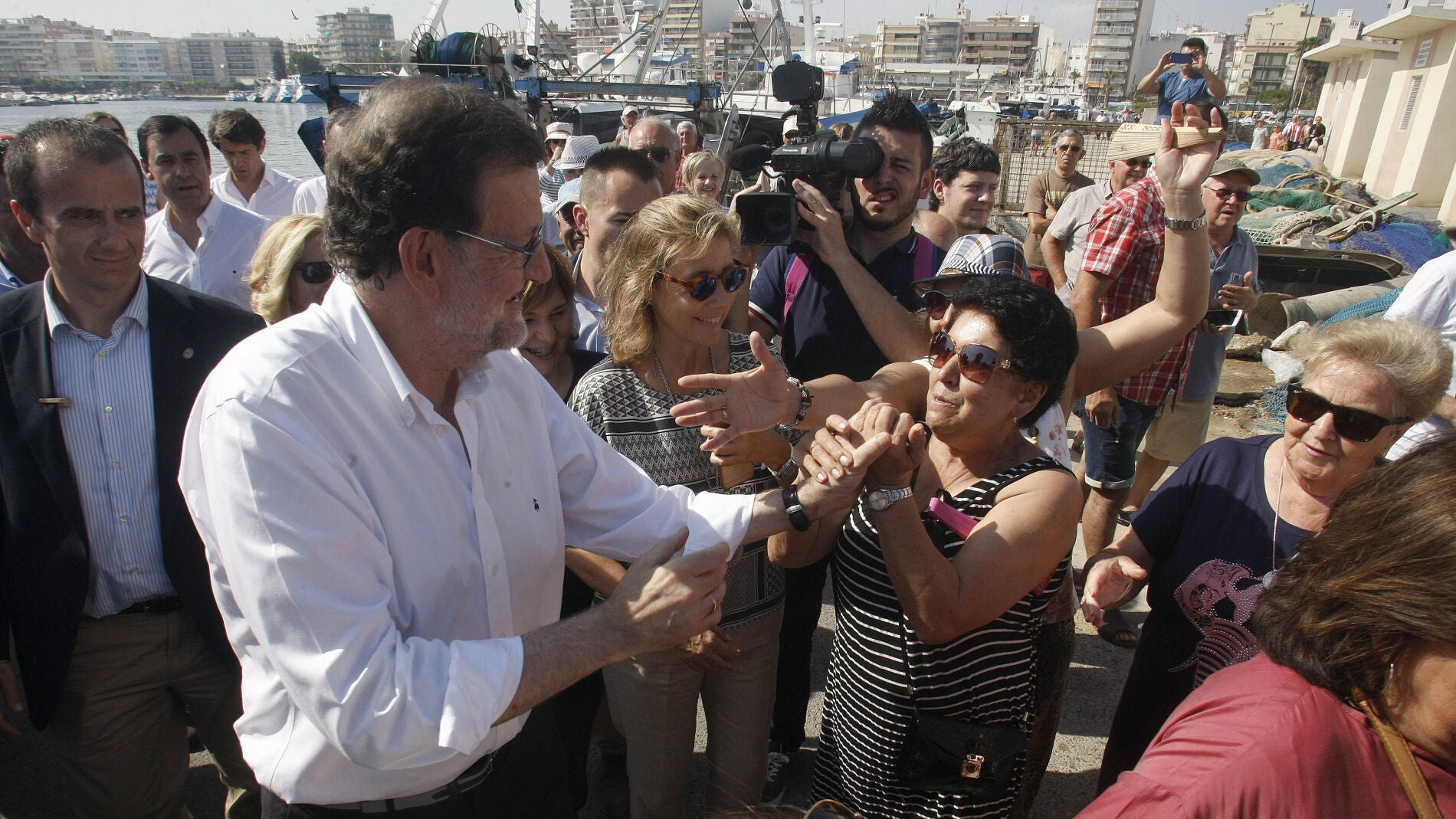 Mariano Rajoy en un acto en Santa Pola