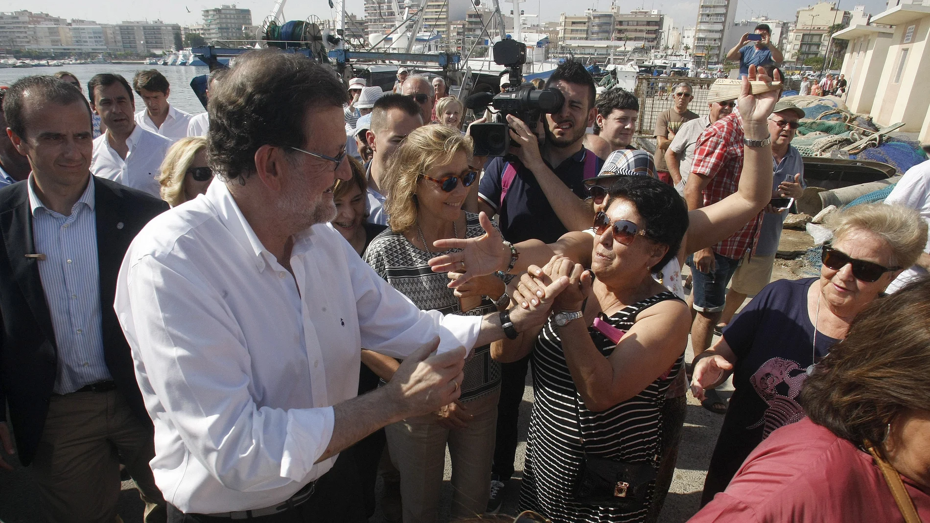 Mariano Rajoy en un acto en Santa Pola Mariano Rajoy en un acto en Santa Pola