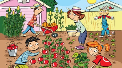 ¿Eres capaz de encontrar las seis palabras ocultas en este jardín?