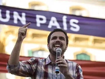 Alberto Garzón, en un acto en Málaga Alberto Garzón, en un acto en Málaga