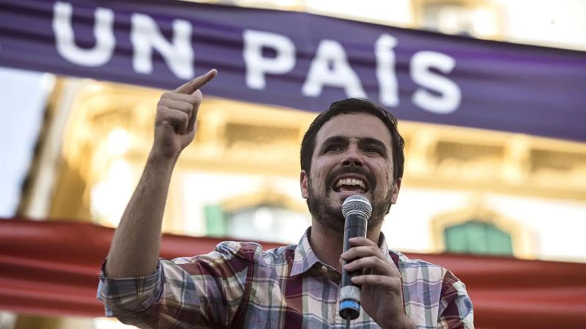 Alberto Garzón, en un acto en Málaga Alberto Garzón, en un acto en Málaga