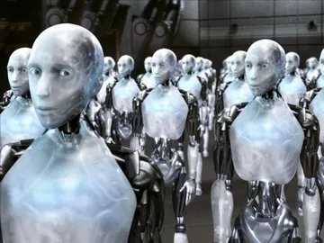 Momento de la película 'Yo robot' Momento de la película 'Yo robot'
