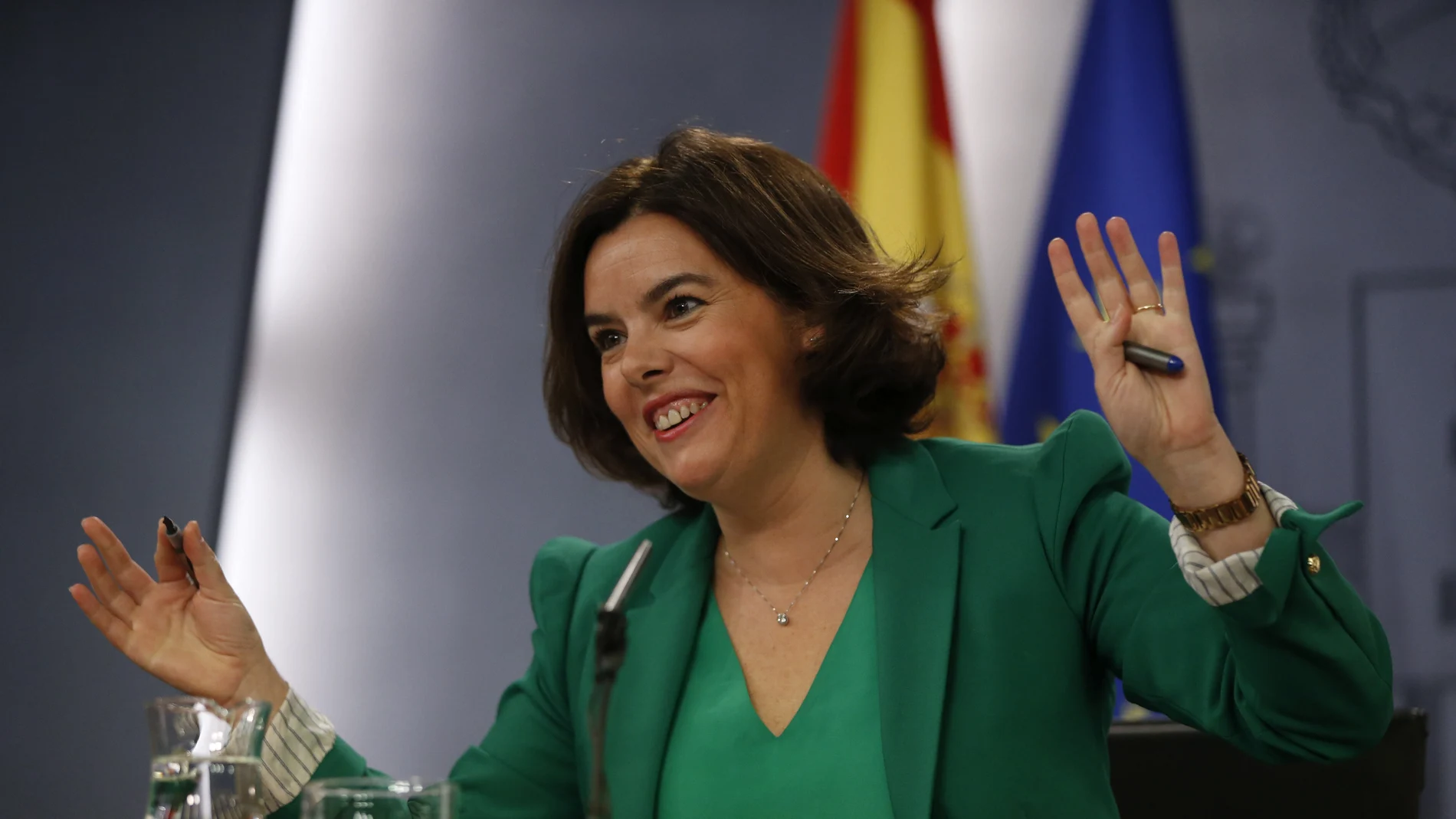 Soraya Sáenz de Santamaría tras el consejo de ministros Soraya Sáenz de Santamaría tras el consejo de ministros