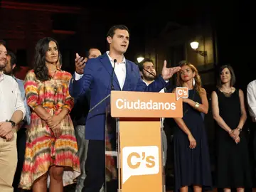 Albert Rivera en un acto en Madrid Albert Rivera en un acto en Madrid