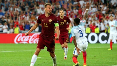Berezutski trunca el gran partido de Inglaterra y rescata un punto para Rusia