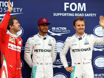 Vettel, Hamilton y Rosberg, los más rápidos de Q3 en Canadá