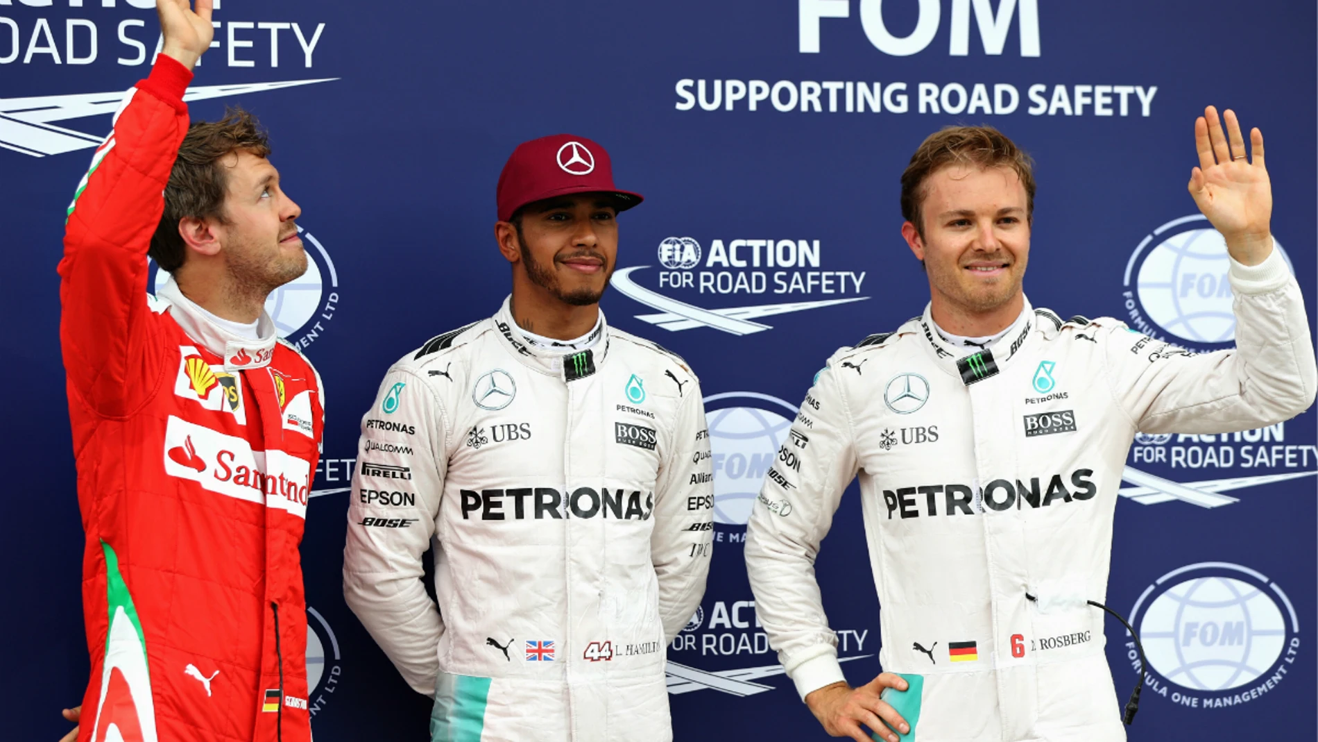 Vettel, Hamilton y Rosberg, los más rápidos de Q3 en Canadá