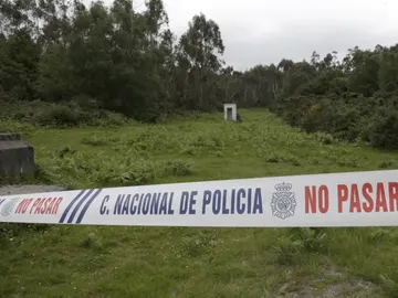 Lugar cercano al sitio donde la Policía Nacional ha hallado el cadáver de la mujer desaparecida Lugar cercano al sitio donde la Policía Nacional ha hallado el cadáver de la mujer desaparecida