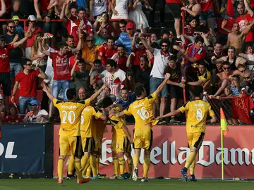 Osasuna festeja un gol Osasuna festeja un gol
