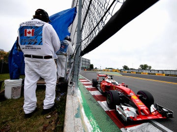 Sebastian Vettel, durante los Libres 3 del GP de Canadá