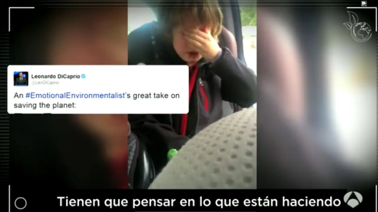 El niño ecologista que llora por el planeta, entre lo más viral de la semana