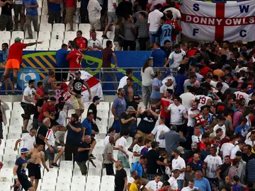 Grada durante el Inglaterra - Rusia Grada durante el Inglaterra - Rusia