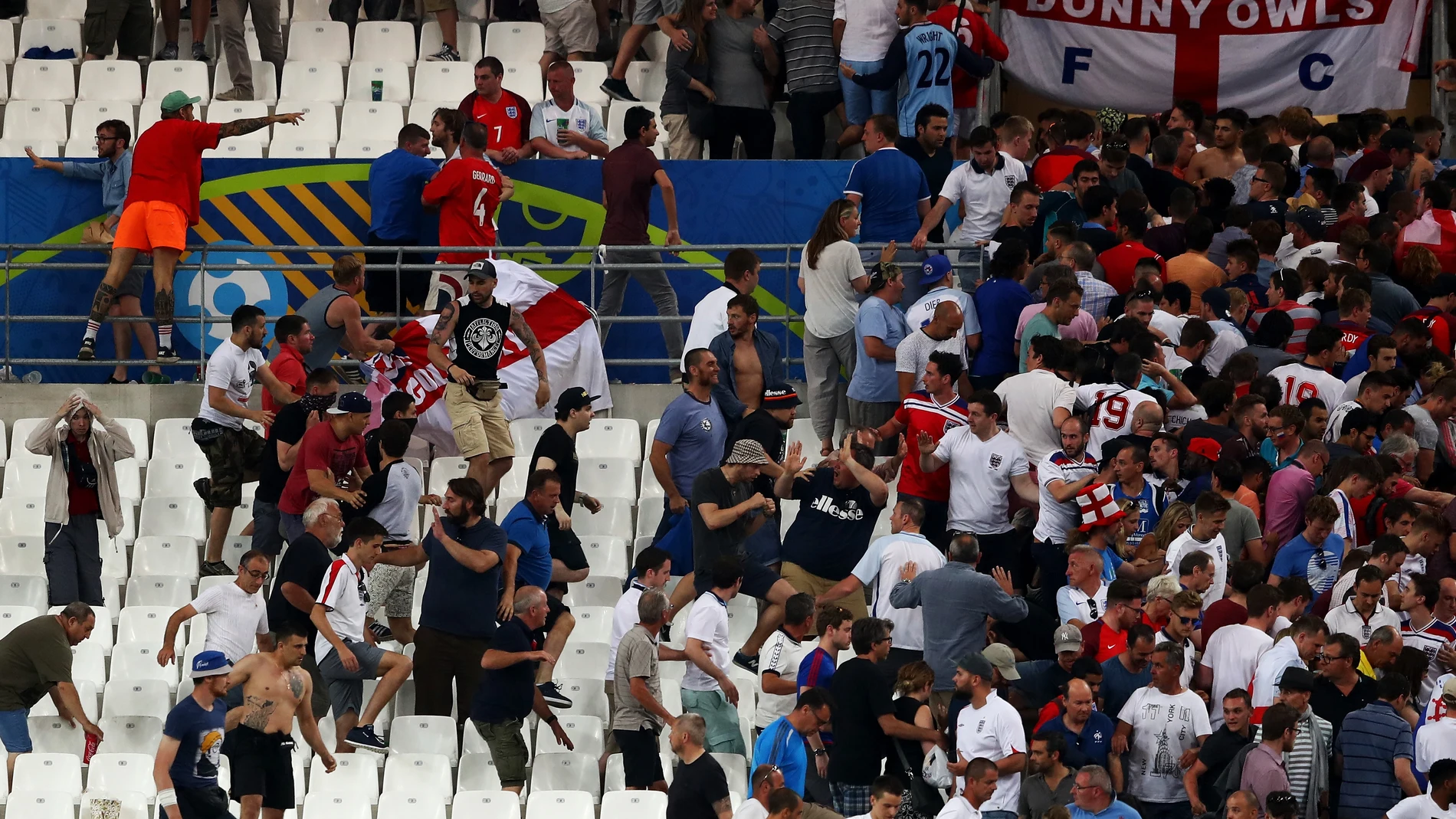 Grada durante el Inglaterra - Rusia Grada durante el Inglaterra - Rusia