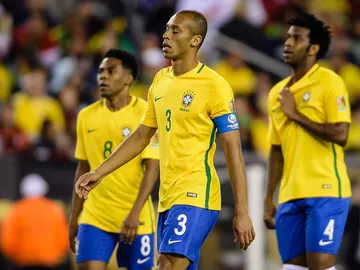 Los jugadores de Brasil se lamentan la derrota Los jugadores de Brasil se lamentan la derrota