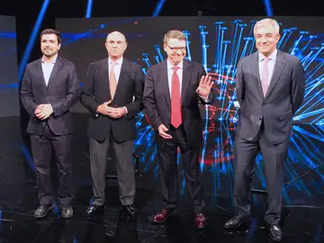 Los participantes en el debate 'a cuatro' sobre economía Los participantes en el debate 'a cuatro' sobre economía
