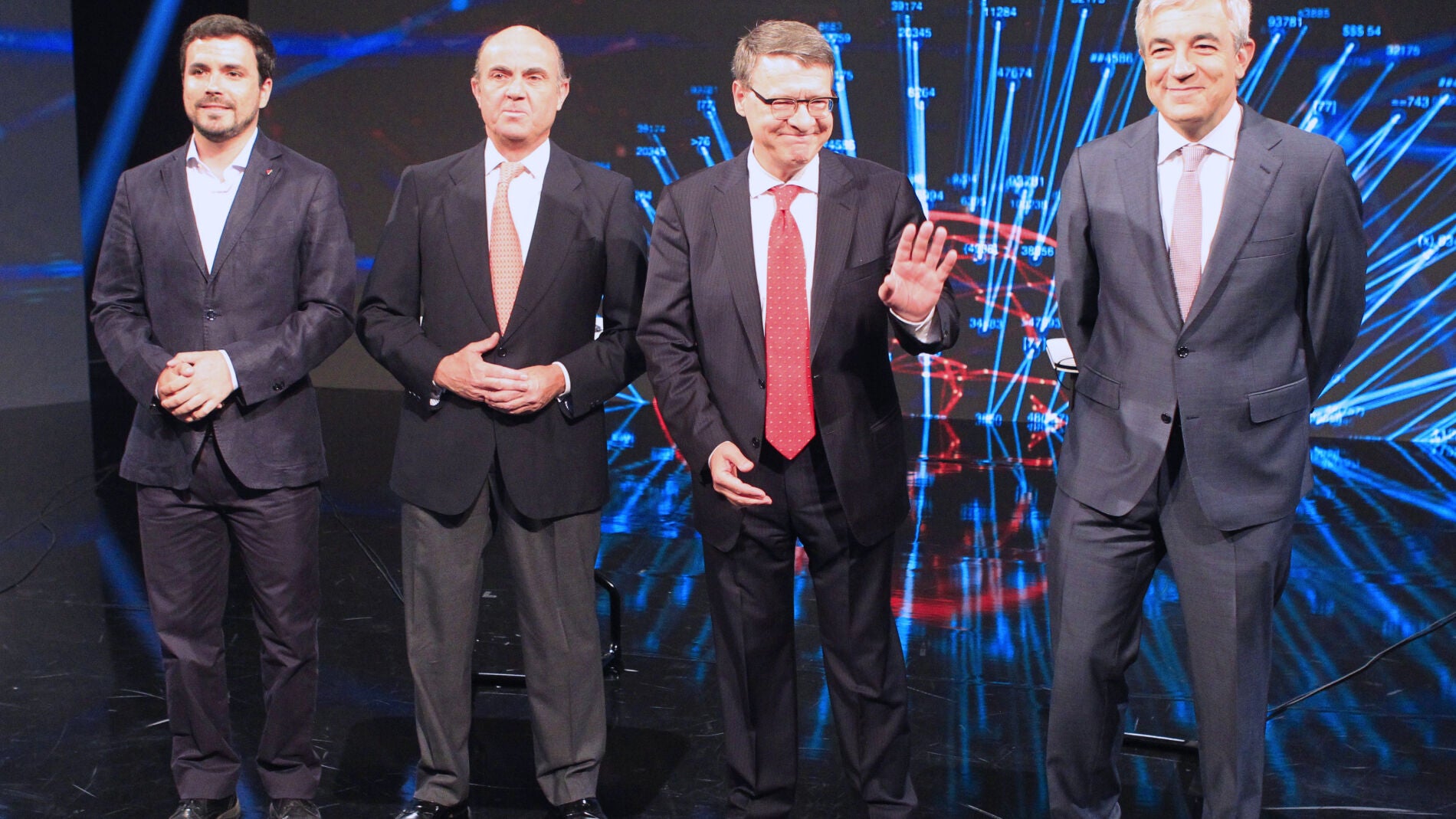 Los participantes en el debate 'a cuatro' sobre econom&iacute;a
