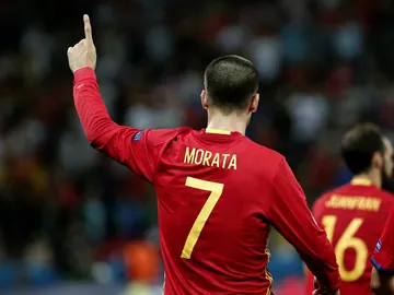 Morata, con España Morata, con España