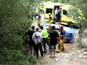 Accidente en un rally de Mallorca Accidente en un rally de Mallorca