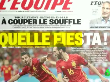 L¡Equipe se rinde al juego de España L¡Equipe se rinde al juego de España