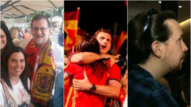 Así vivieron Rajoy, Sánchez, Rivera e Iglesias la victoria de España ante Turquía