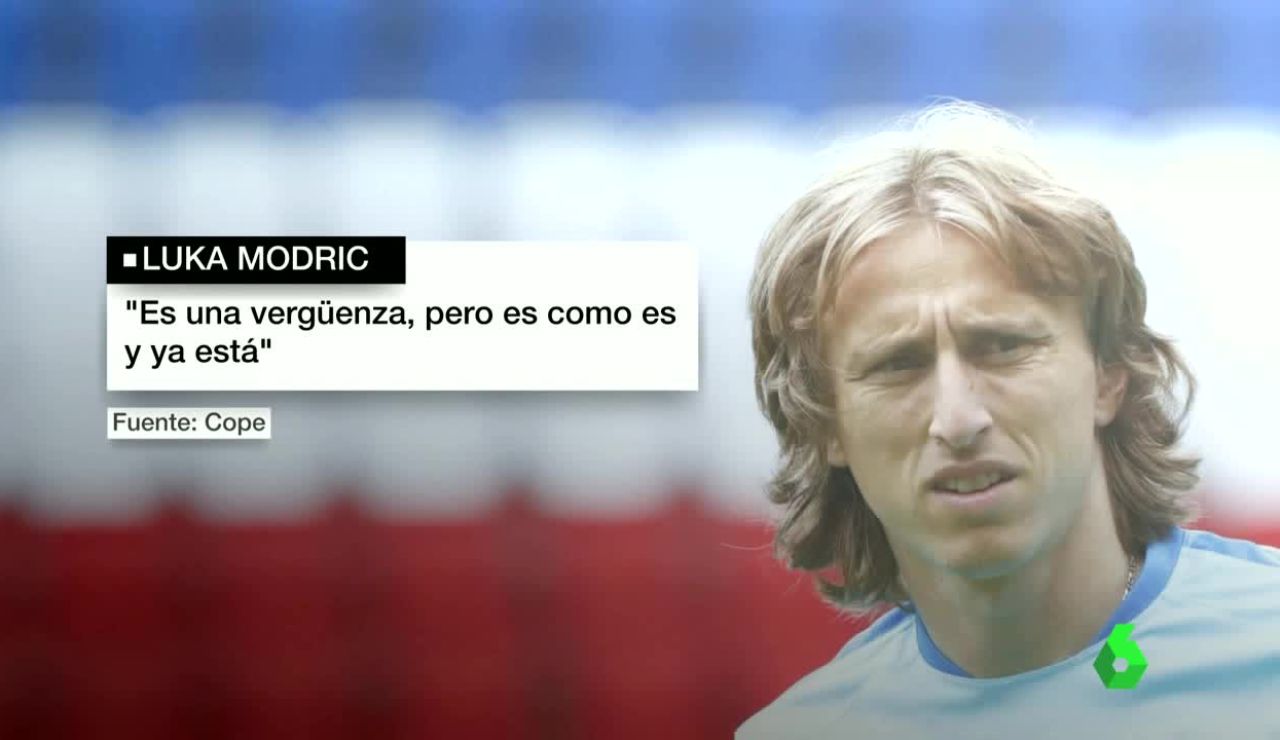 Los jugadores croatas, indignados con la actuación de los aficionados Los jugadores croatas, indignados con la actuación de los aficionados
