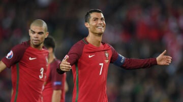 Cristiano Ronaldo durante el Portugal-Austria